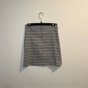 THT Fashion | women's plaid white short pencil skirt with zipper in front